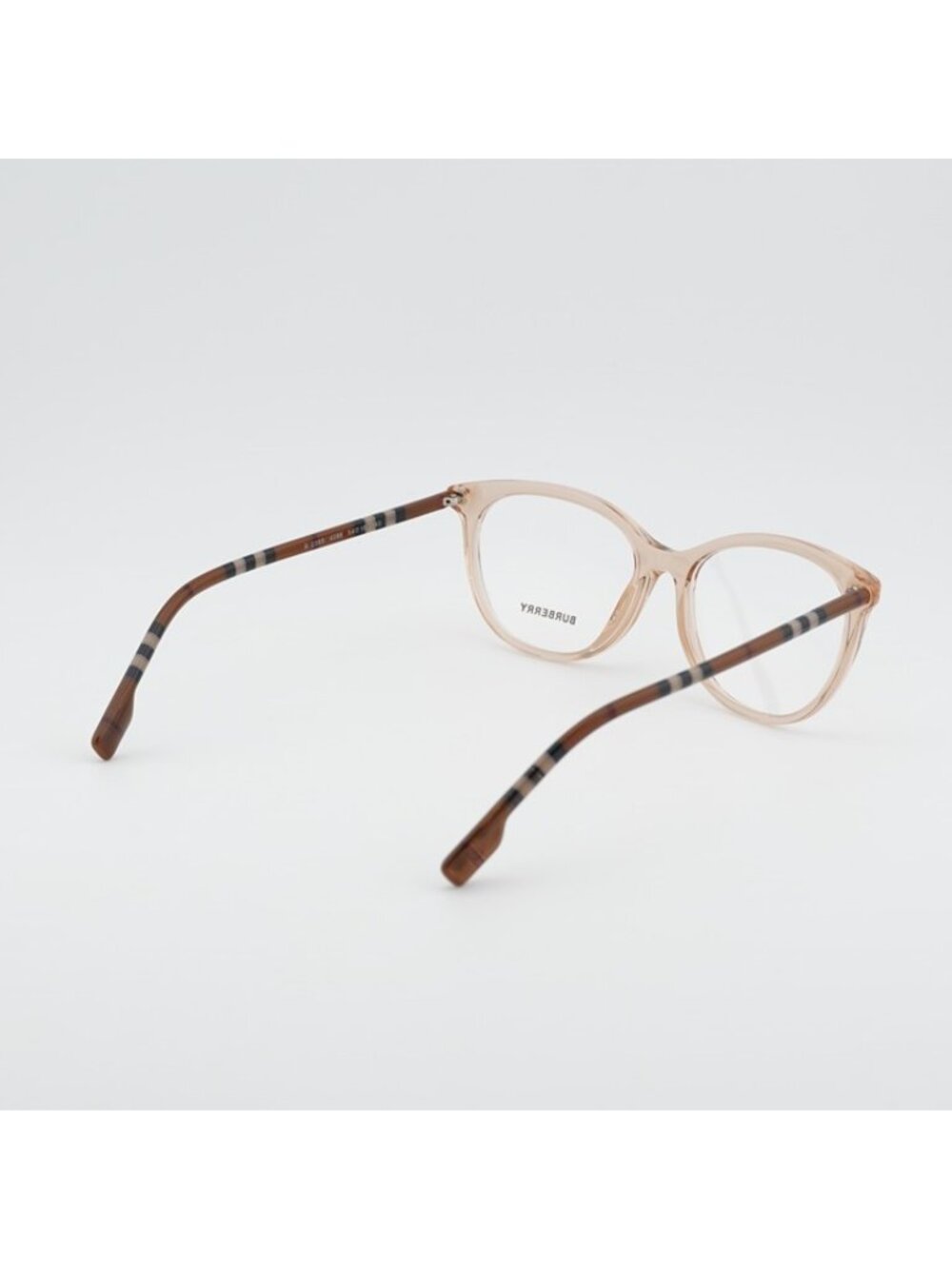 Burberry BE2389 4088 Eyeglasses Peach / Check 54mm Cat Eye Frame - Picture 8 of 10